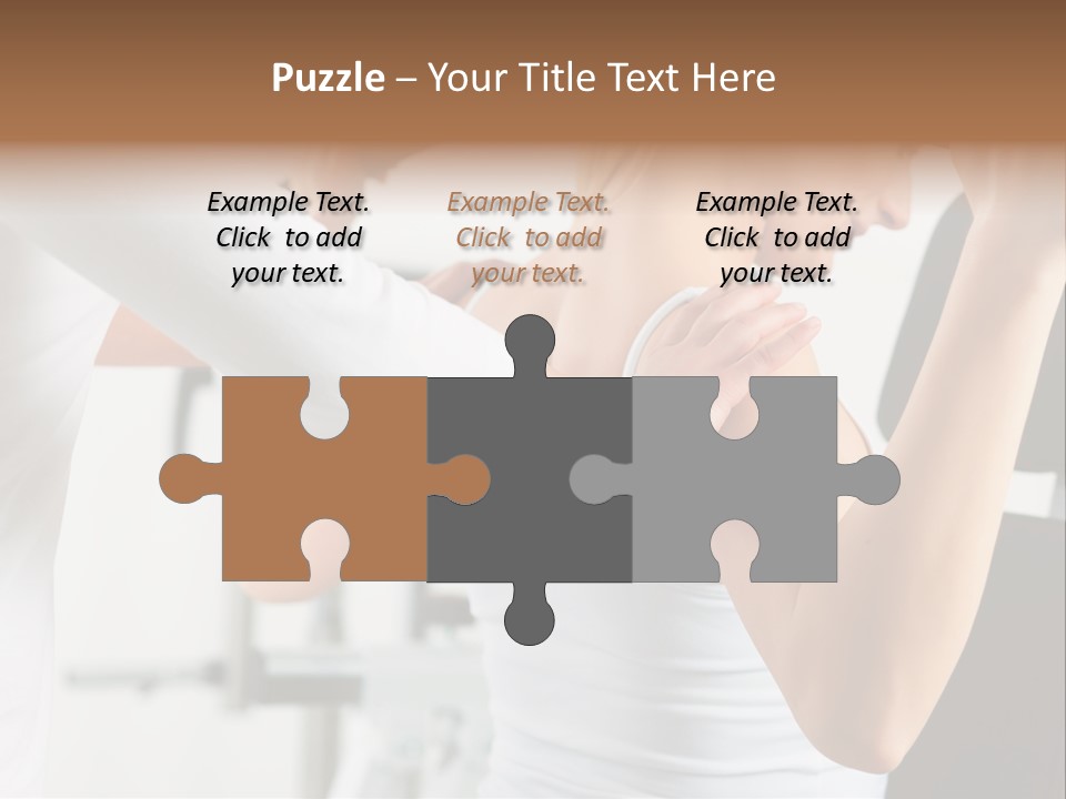 Two Stationary Equipment Athletic Injury PowerPoint Template