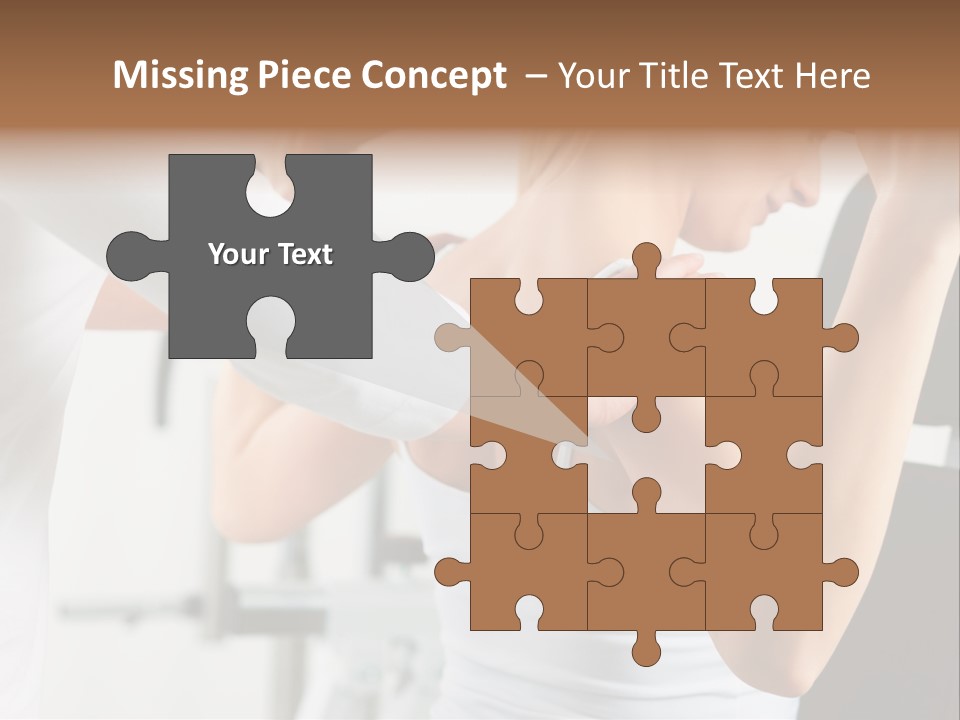 Two Stationary Equipment Athletic Injury PowerPoint Template