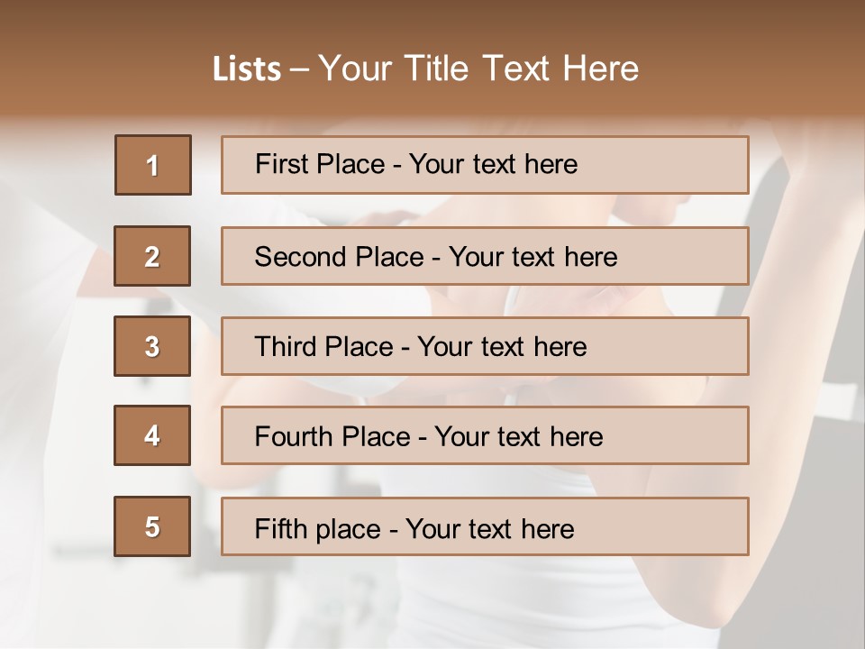 Two Stationary Equipment Athletic Injury PowerPoint Template