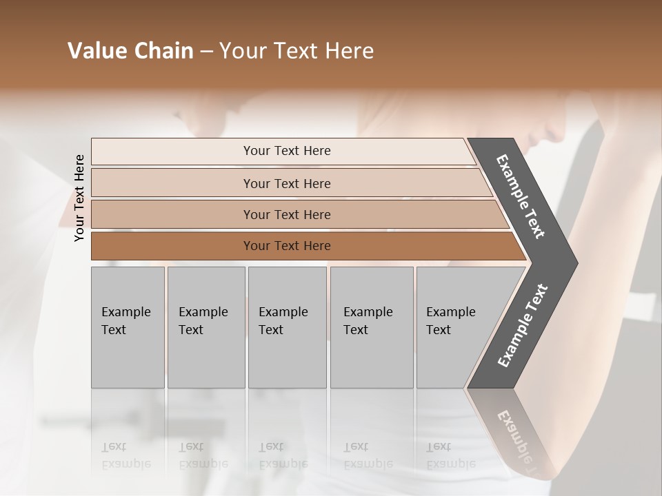 Two Stationary Equipment Athletic Injury PowerPoint Template