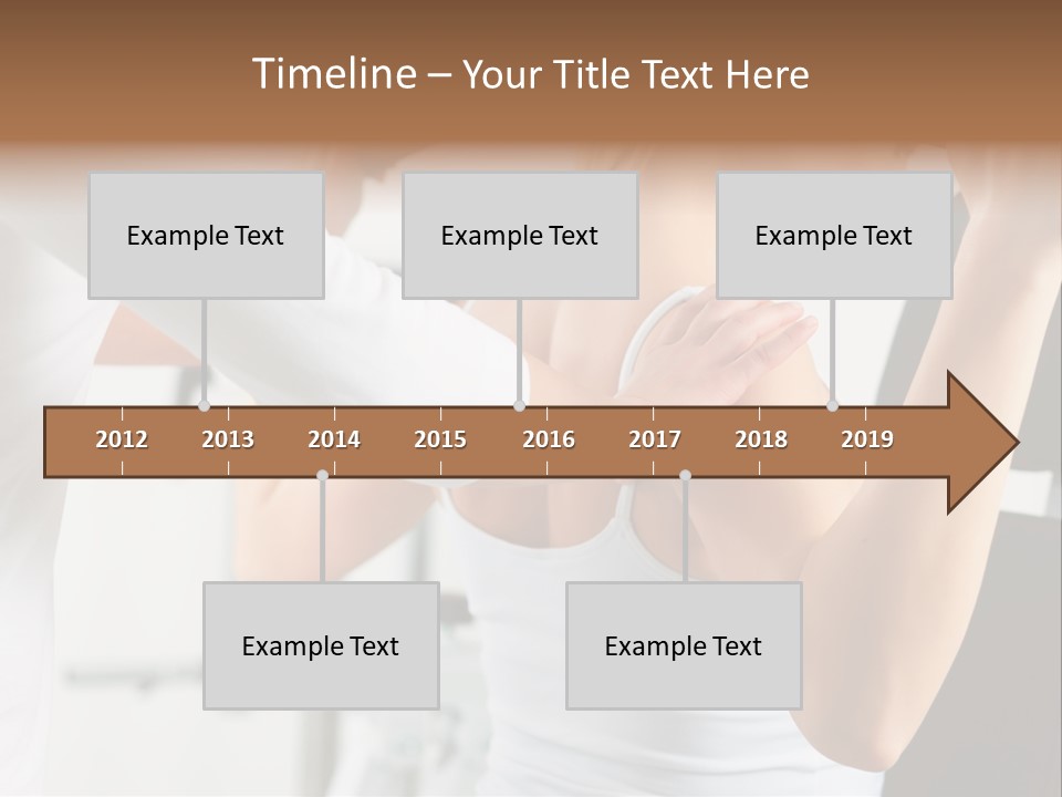 Two Stationary Equipment Athletic Injury PowerPoint Template