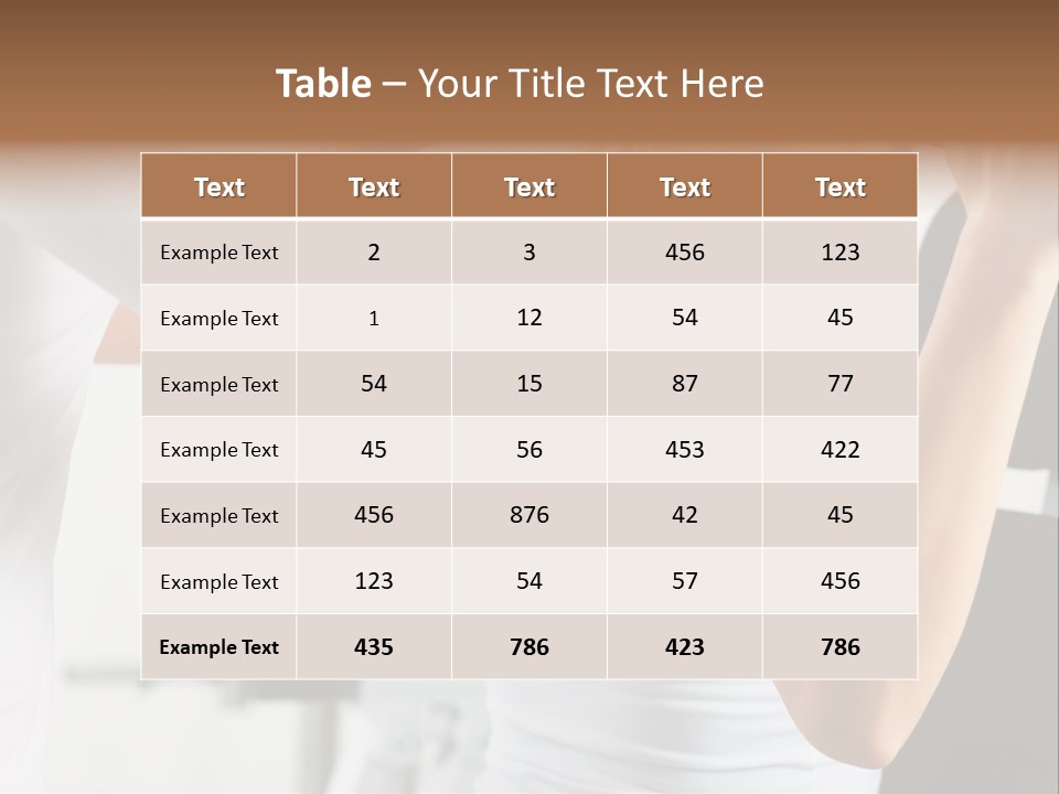 Two Stationary Equipment Athletic Injury PowerPoint Template