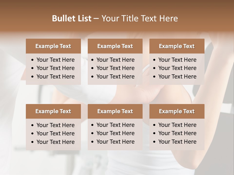 Two Stationary Equipment Athletic Injury PowerPoint Template