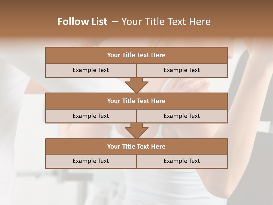 Two Stationary Equipment Athletic Injury PowerPoint Template