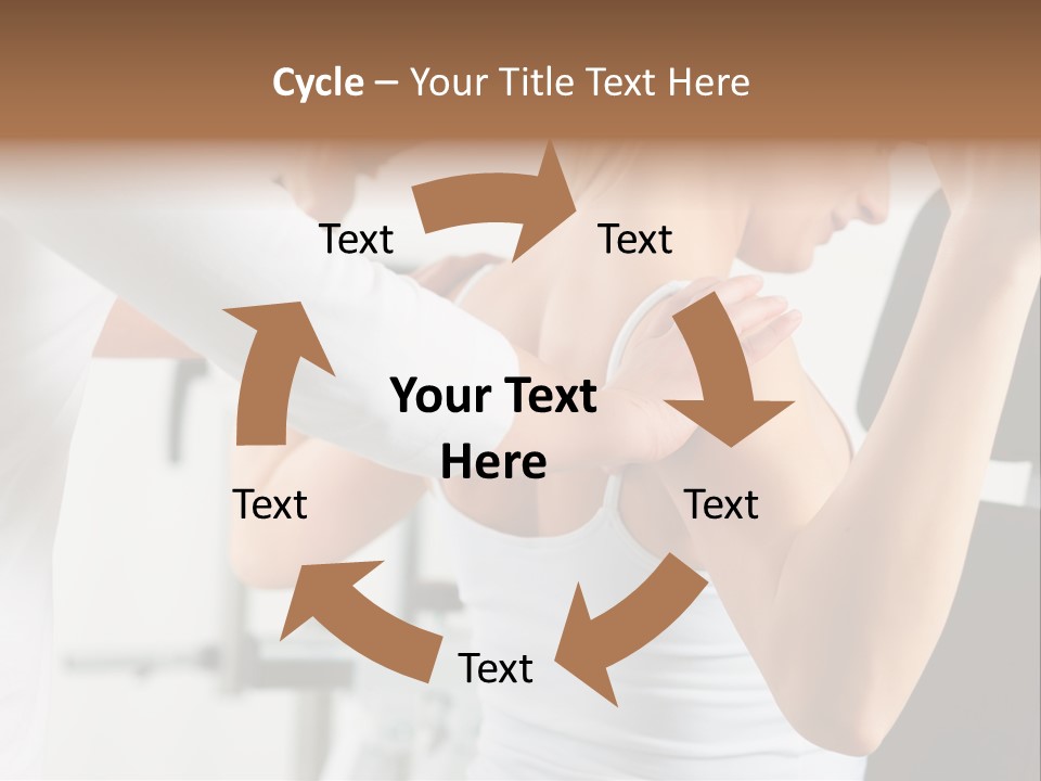 Two Stationary Equipment Athletic Injury PowerPoint Template