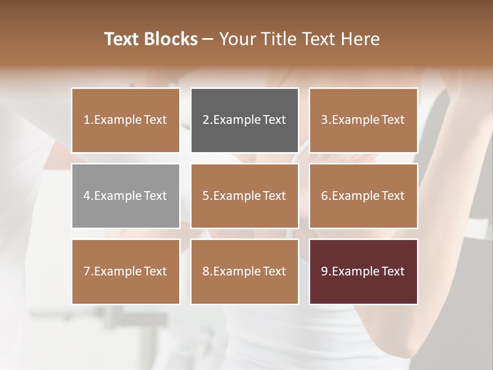 Two Stationary Equipment Athletic Injury PowerPoint Template