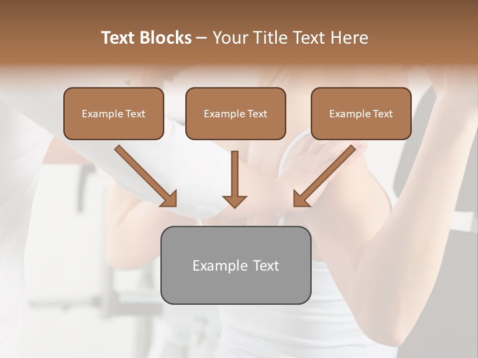 Two Stationary Equipment Athletic Injury PowerPoint Template