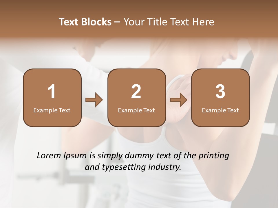 Two Stationary Equipment Athletic Injury PowerPoint Template