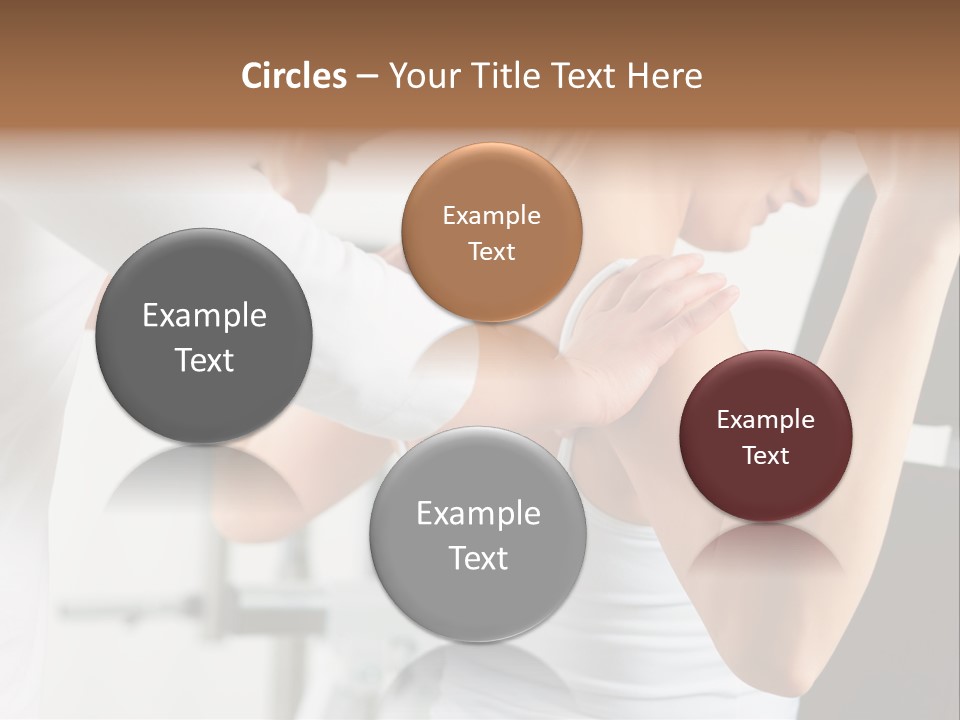 Two Stationary Equipment Athletic Injury PowerPoint Template