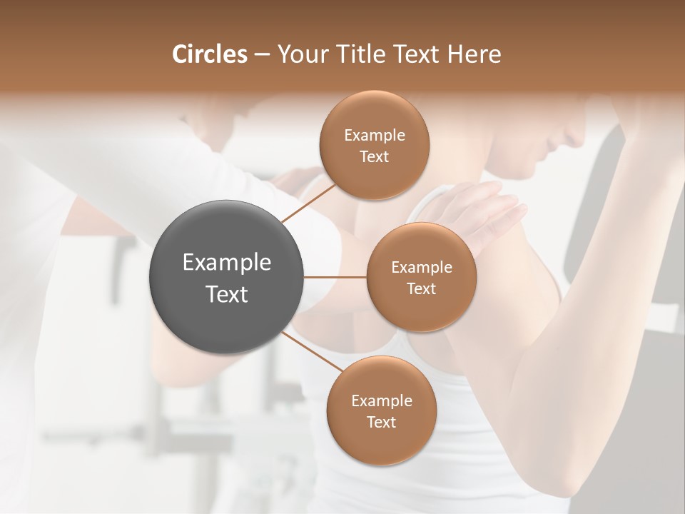 Two Stationary Equipment Athletic Injury PowerPoint Template