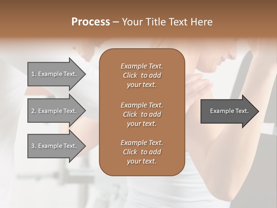 Two Stationary Equipment Athletic Injury PowerPoint Template