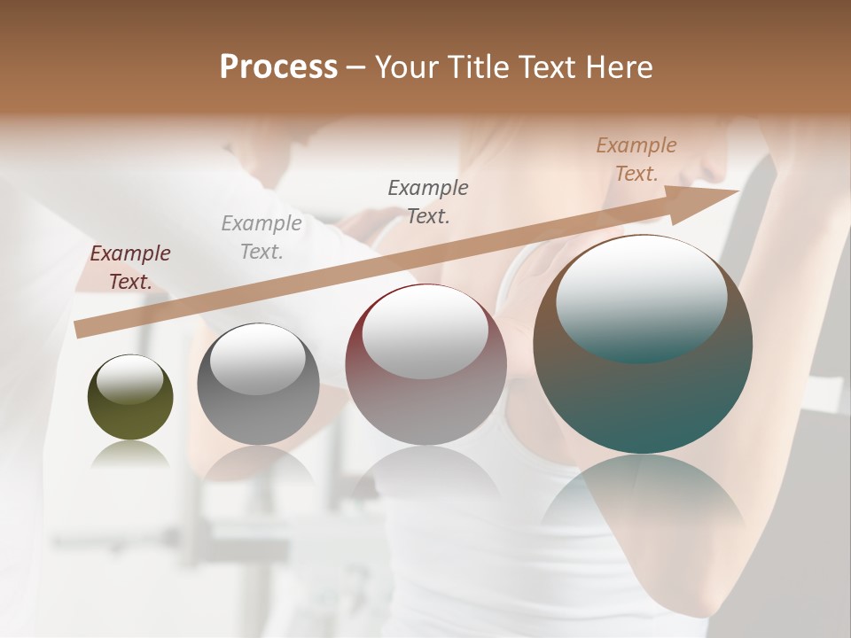 Two Stationary Equipment Athletic Injury PowerPoint Template