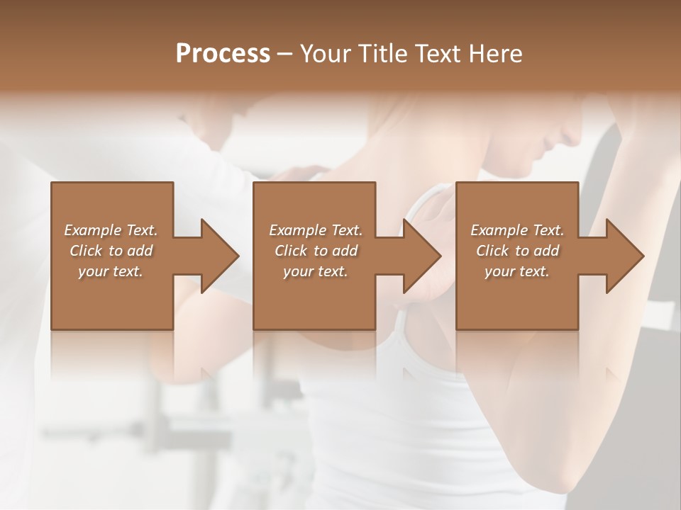 Two Stationary Equipment Athletic Injury PowerPoint Template