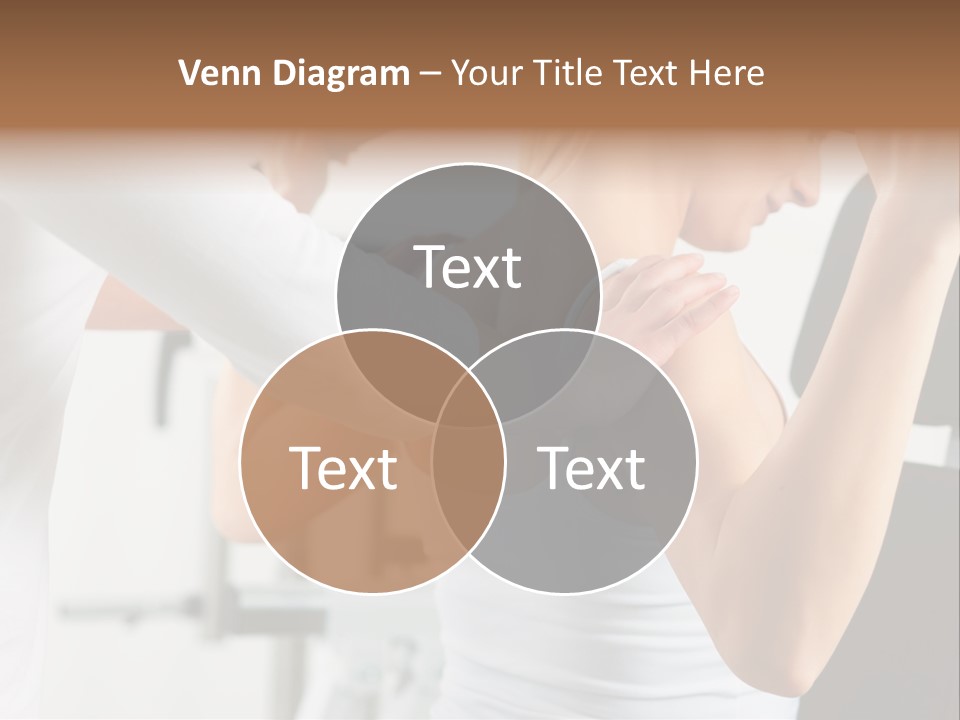 Two Stationary Equipment Athletic Injury PowerPoint Template