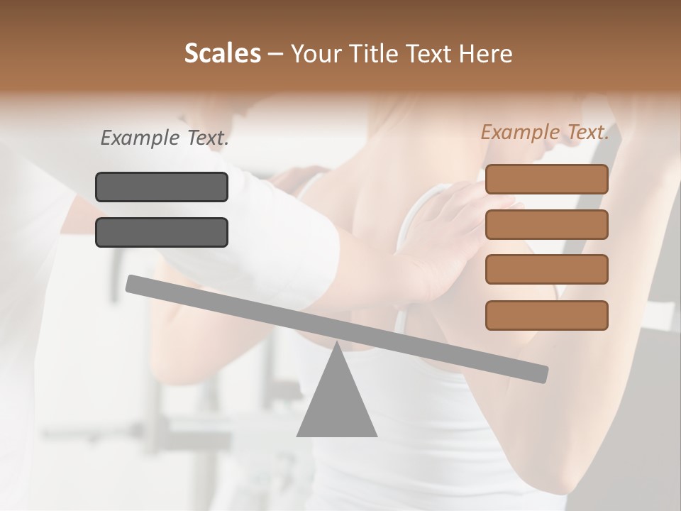 Two Stationary Equipment Athletic Injury PowerPoint Template