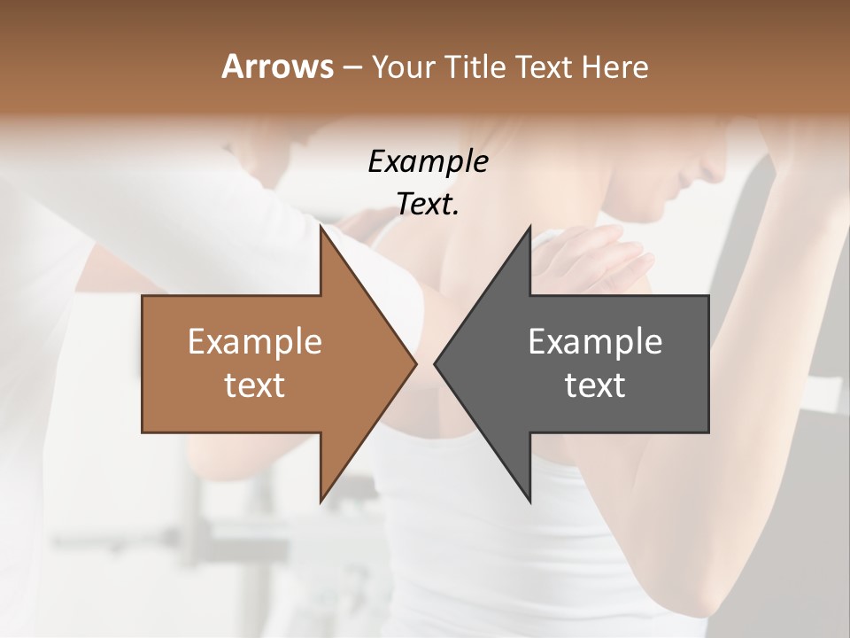 Two Stationary Equipment Athletic Injury PowerPoint Template