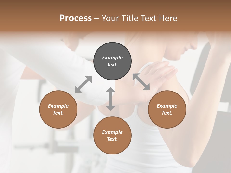 Two Stationary Equipment Athletic Injury PowerPoint Template