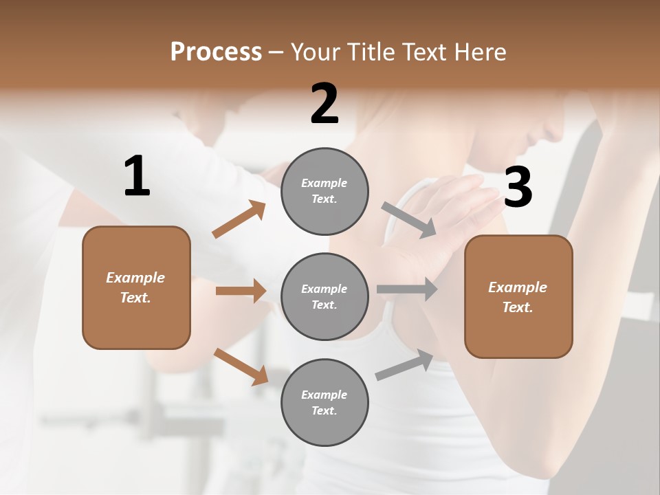 Two Stationary Equipment Athletic Injury PowerPoint Template