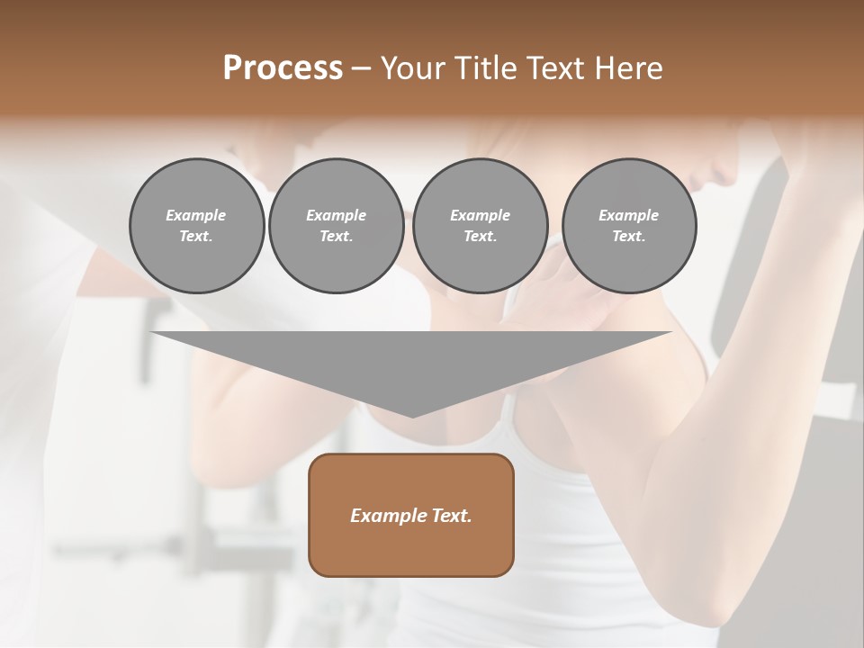 Two Stationary Equipment Athletic Injury PowerPoint Template