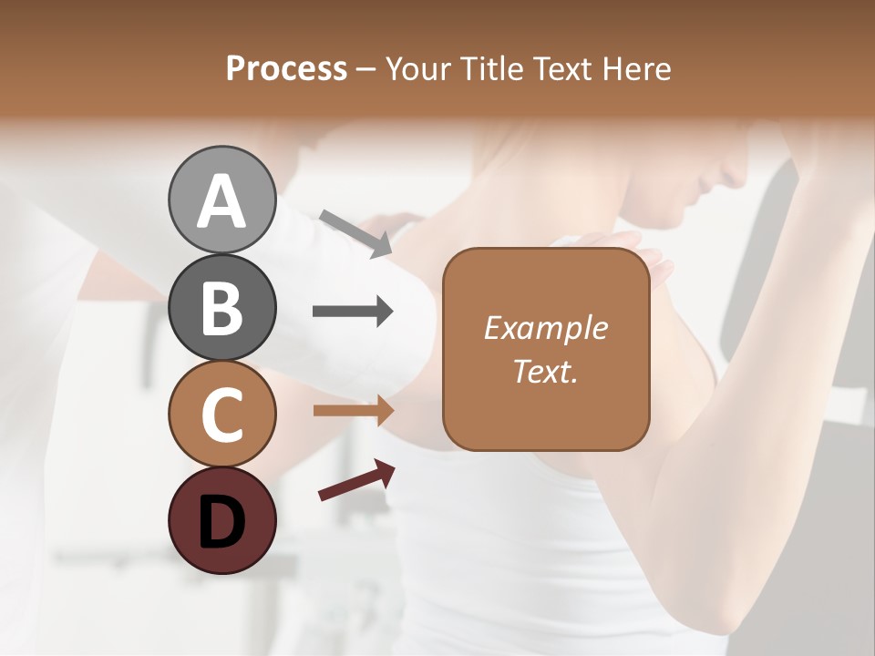 Two Stationary Equipment Athletic Injury PowerPoint Template
