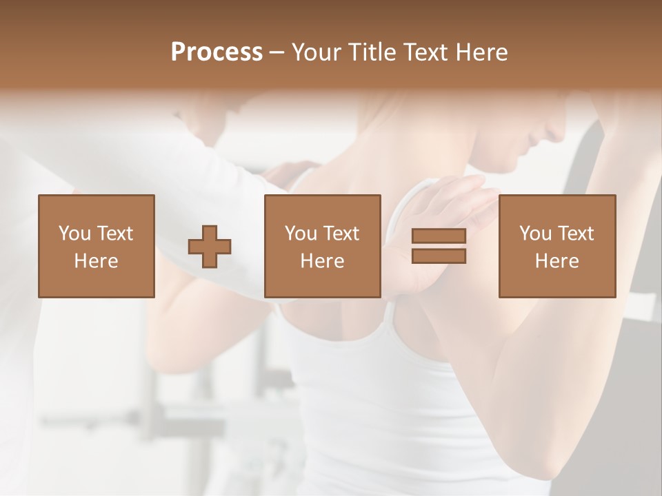 Two Stationary Equipment Athletic Injury PowerPoint Template