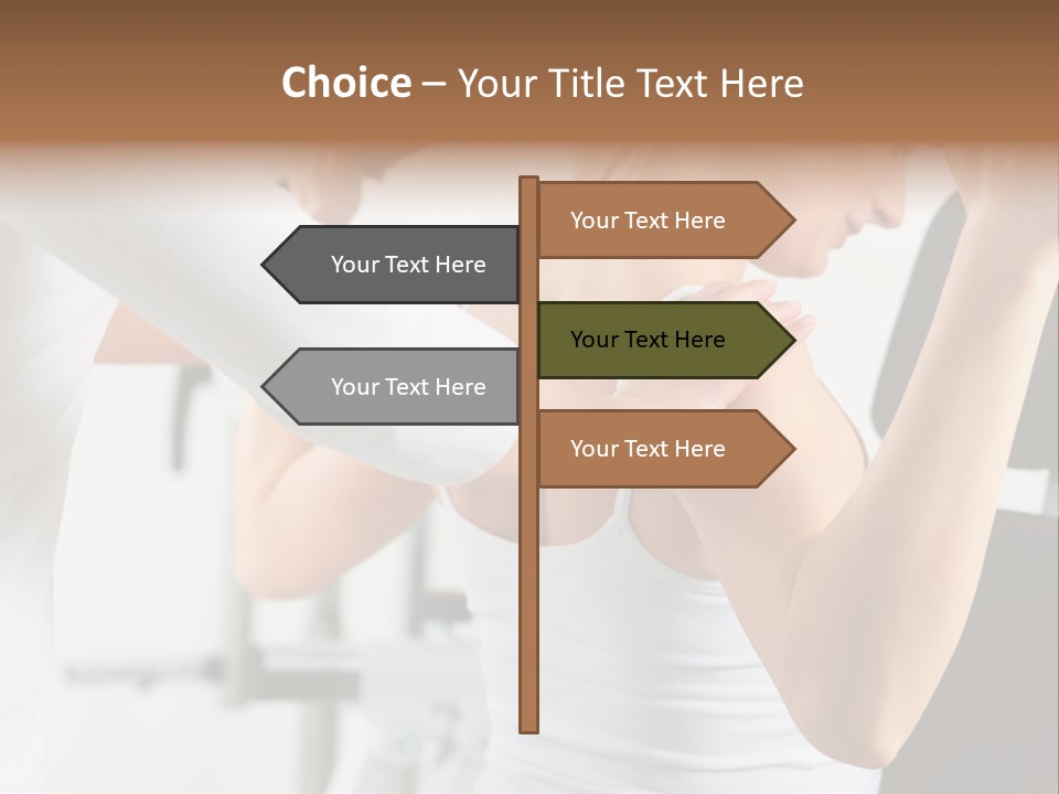 Two Stationary Equipment Athletic Injury PowerPoint Template