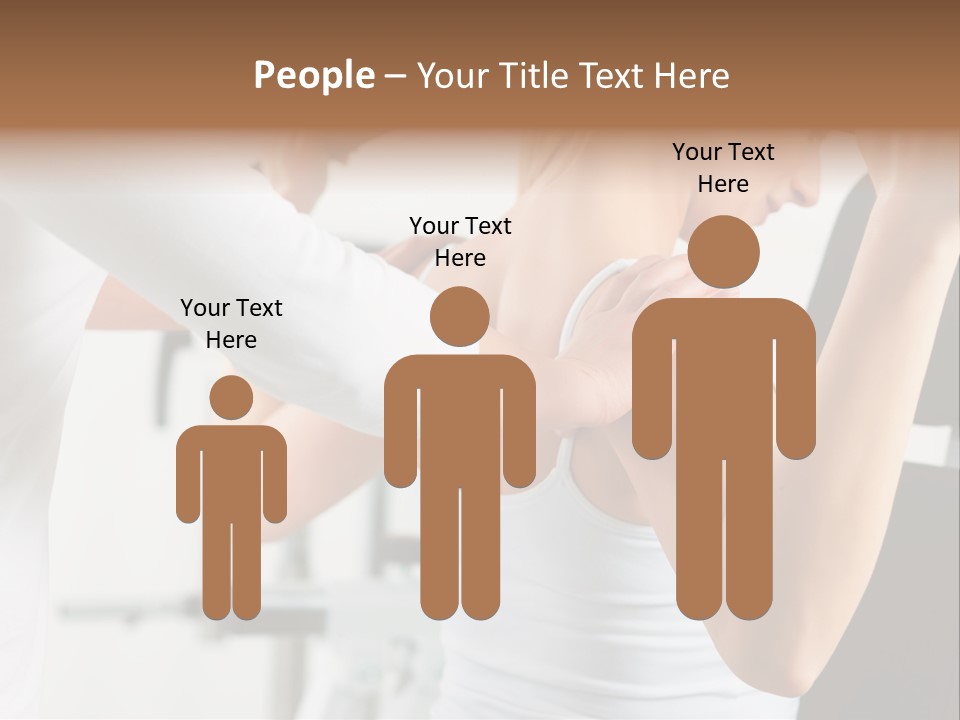 Two Stationary Equipment Athletic Injury PowerPoint Template