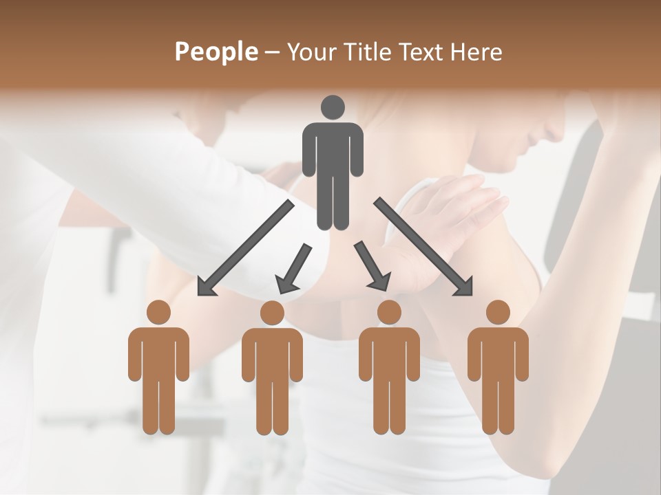 Two Stationary Equipment Athletic Injury PowerPoint Template