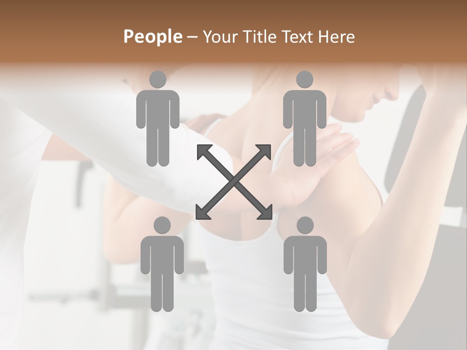 Two Stationary Equipment Athletic Injury PowerPoint Template