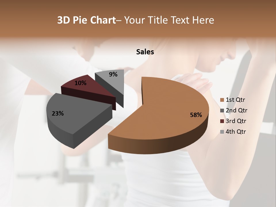Two Stationary Equipment Athletic Injury PowerPoint Template