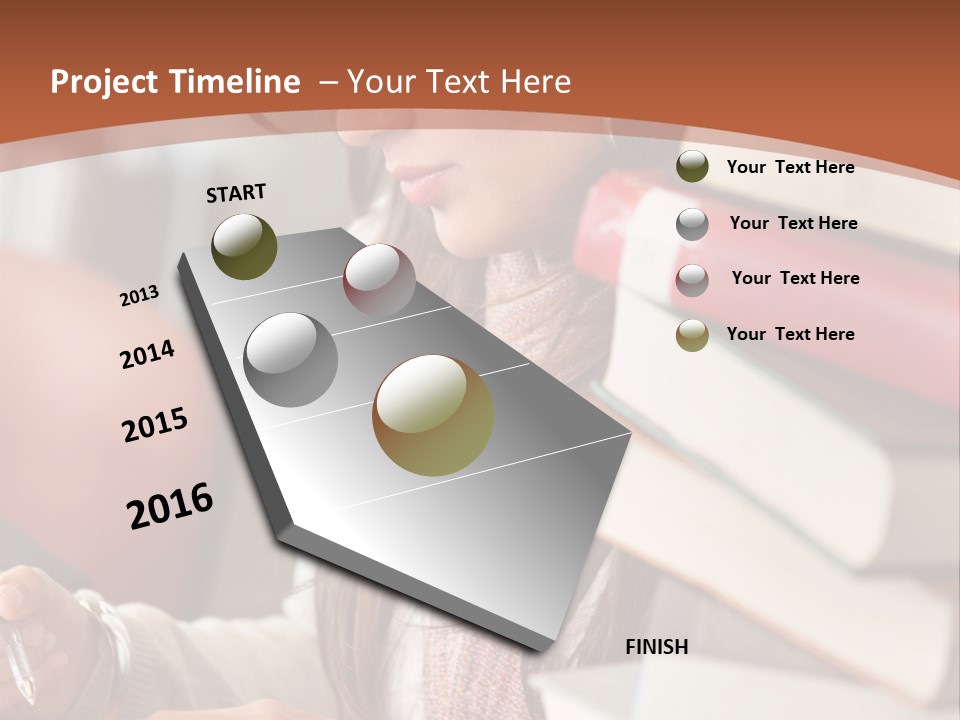 Student Read Young PowerPoint Template