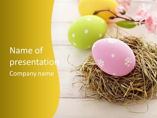 Spring Background April PowerPoint Template