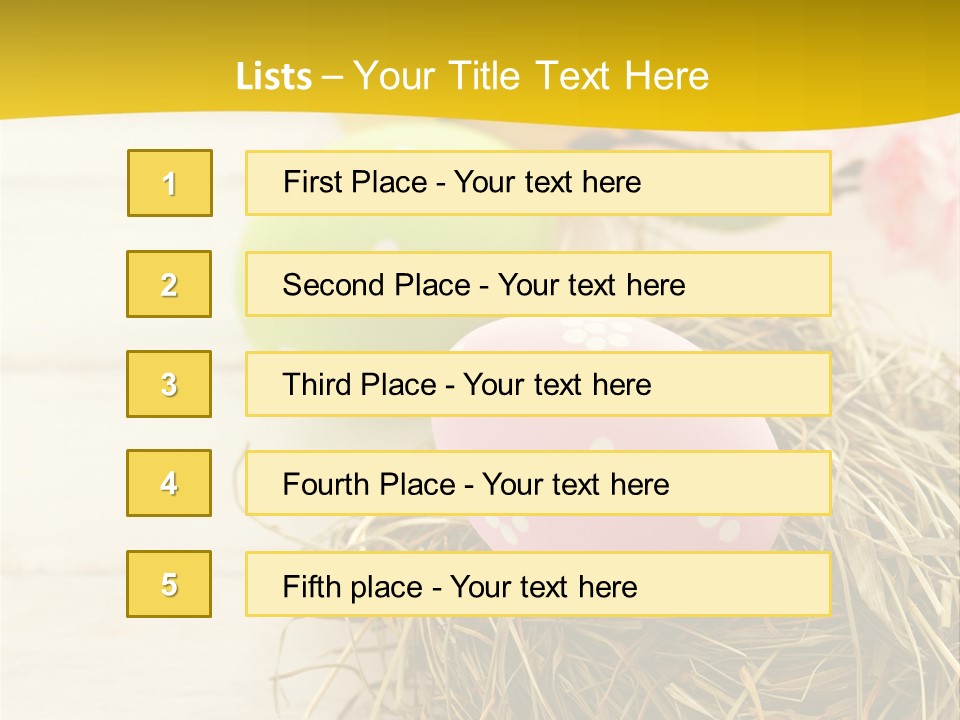 Spring Background April PowerPoint Template