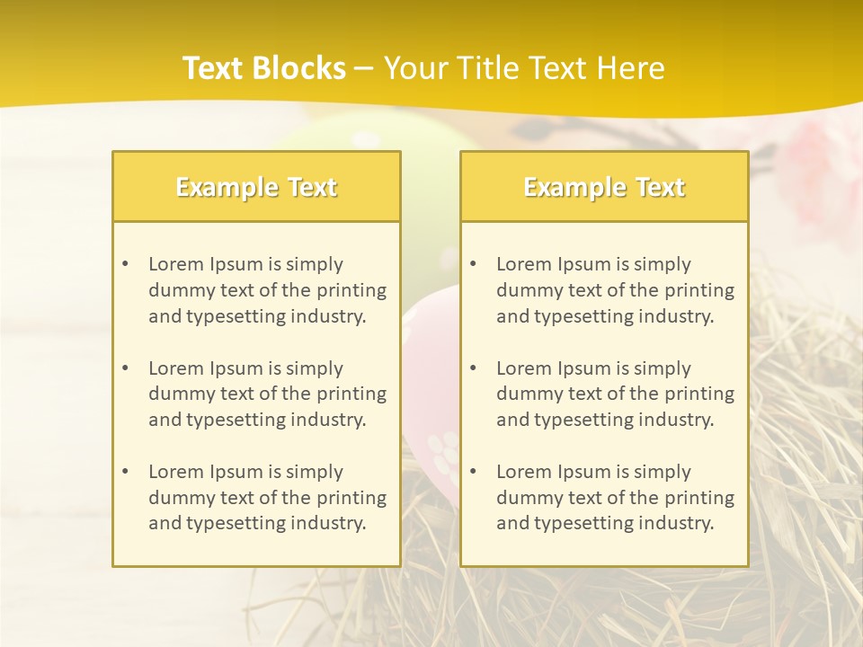 Spring Background April PowerPoint Template