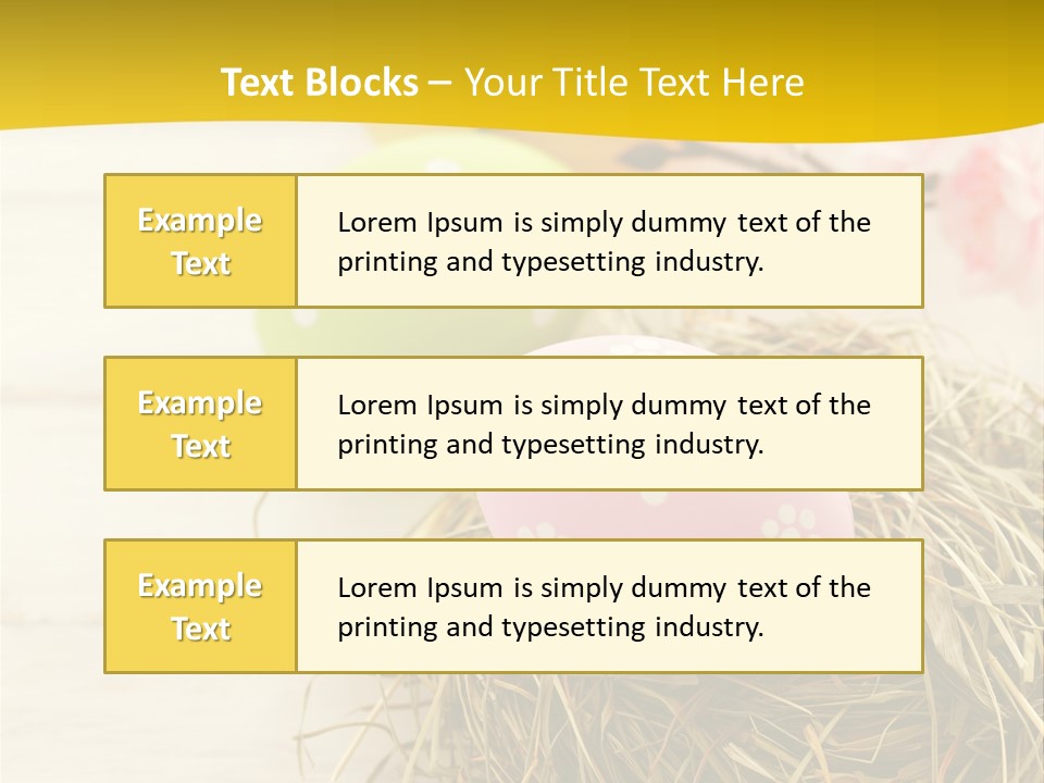 Spring Background April PowerPoint Template