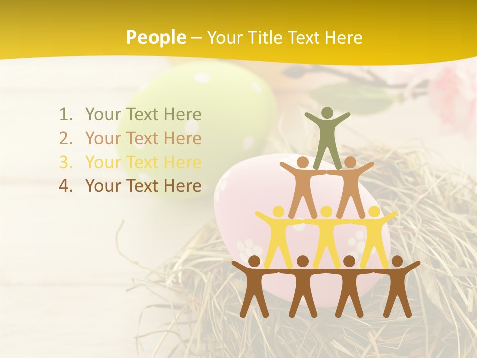 Spring Background April PowerPoint Template