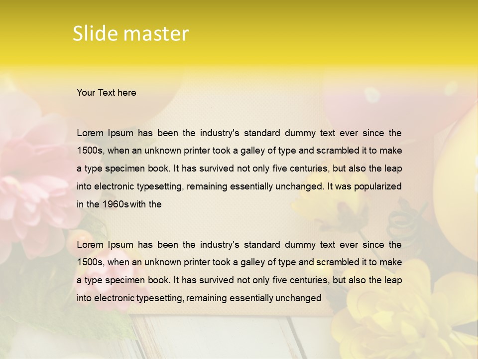 Colorful Flower Spring PowerPoint Template