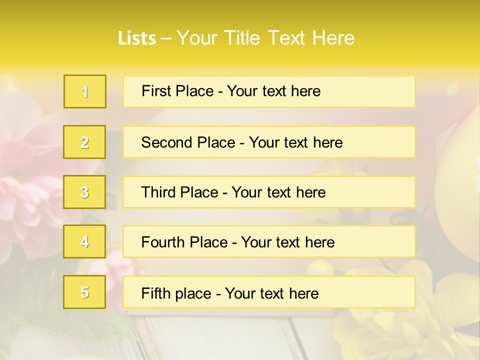 Colorful Flower Spring PowerPoint Template