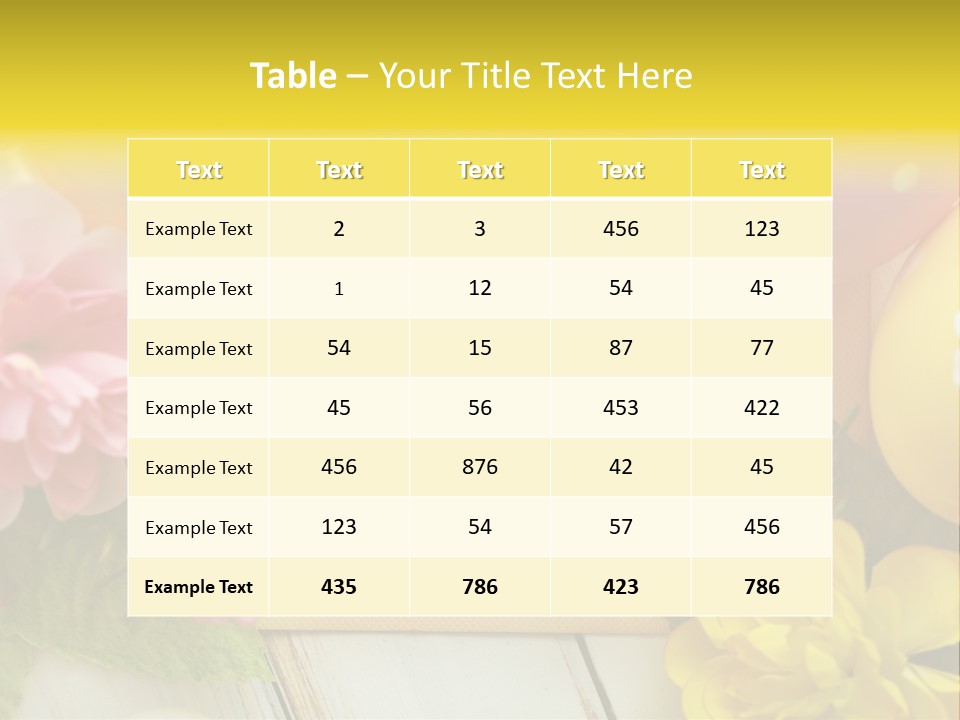 Colorful Flower Spring PowerPoint Template