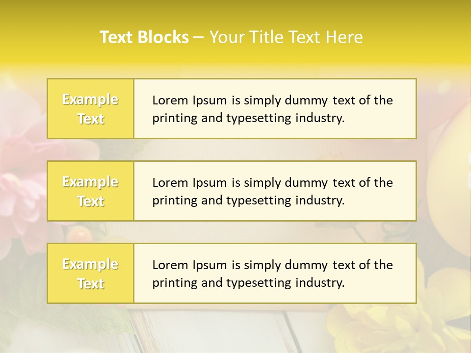 Colorful Flower Spring PowerPoint Template