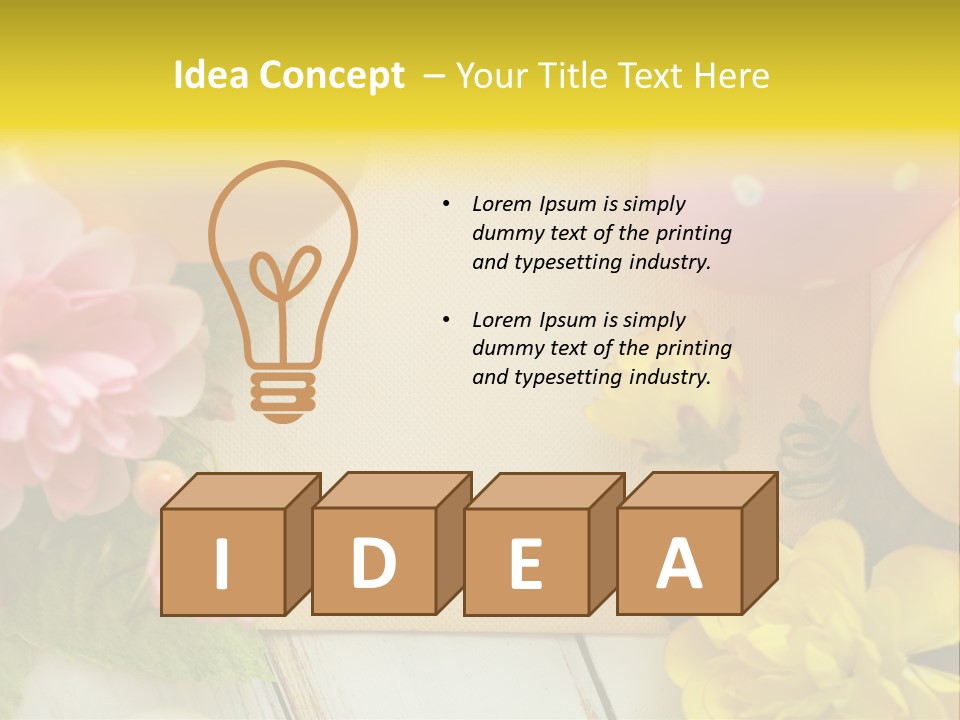 Colorful Flower Spring PowerPoint Template