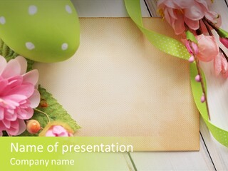 Easter Card Easter Background Card PowerPoint Template
