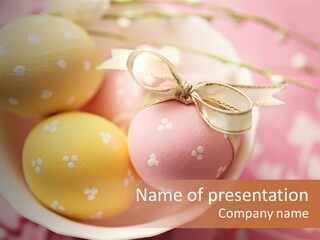 Egg Painted Color PowerPoint Template