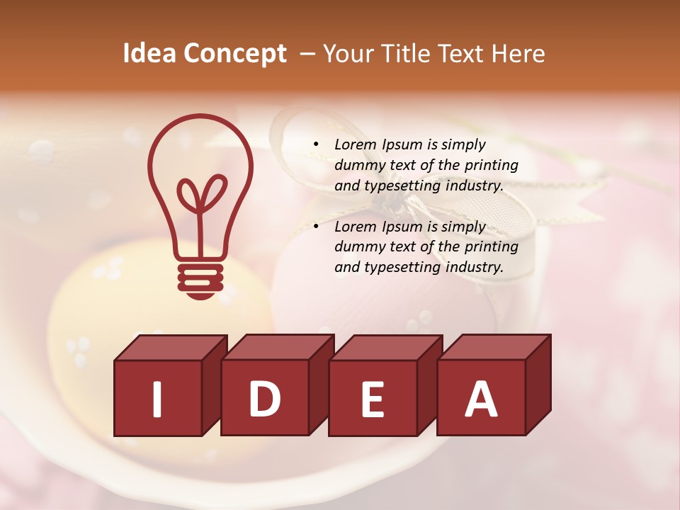 Egg Painted Color PowerPoint Template