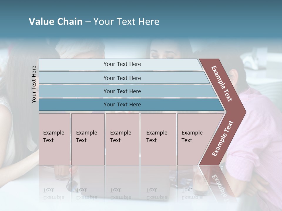 Food Friends Laptop PowerPoint Template