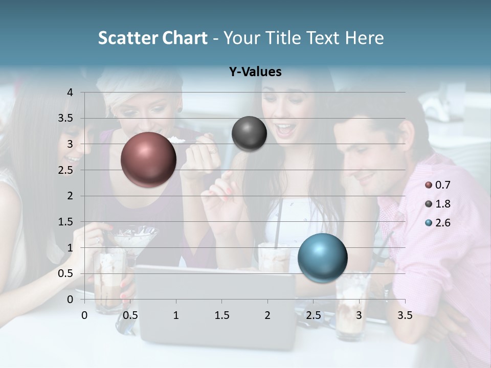 Food Friends Laptop PowerPoint Template