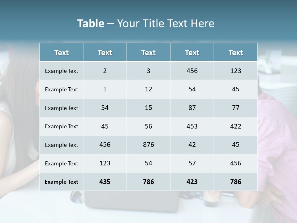 Food Friends Laptop PowerPoint Template