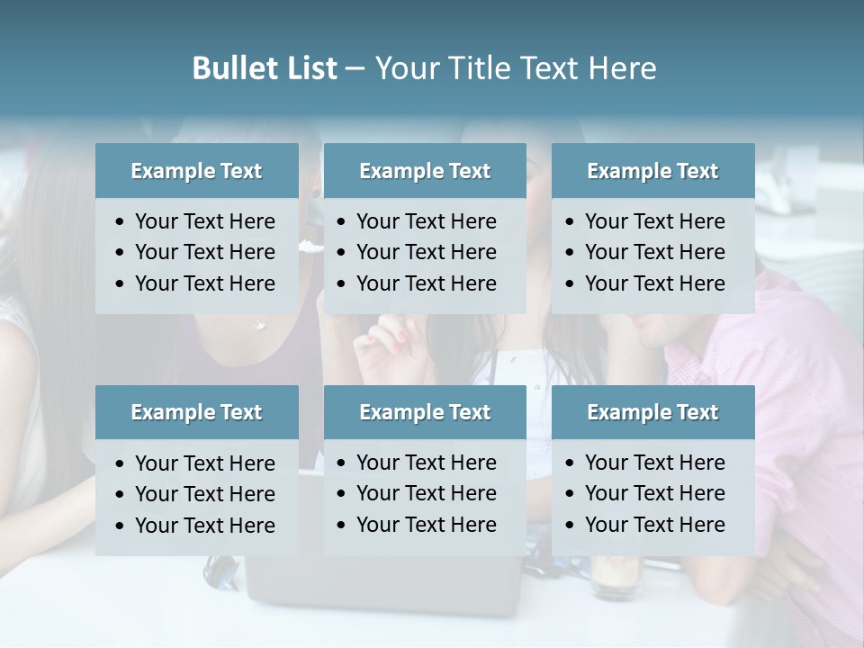 Food Friends Laptop PowerPoint Template