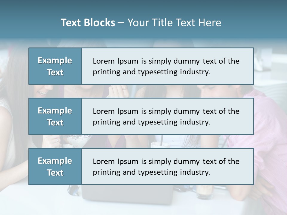 Food Friends Laptop PowerPoint Template