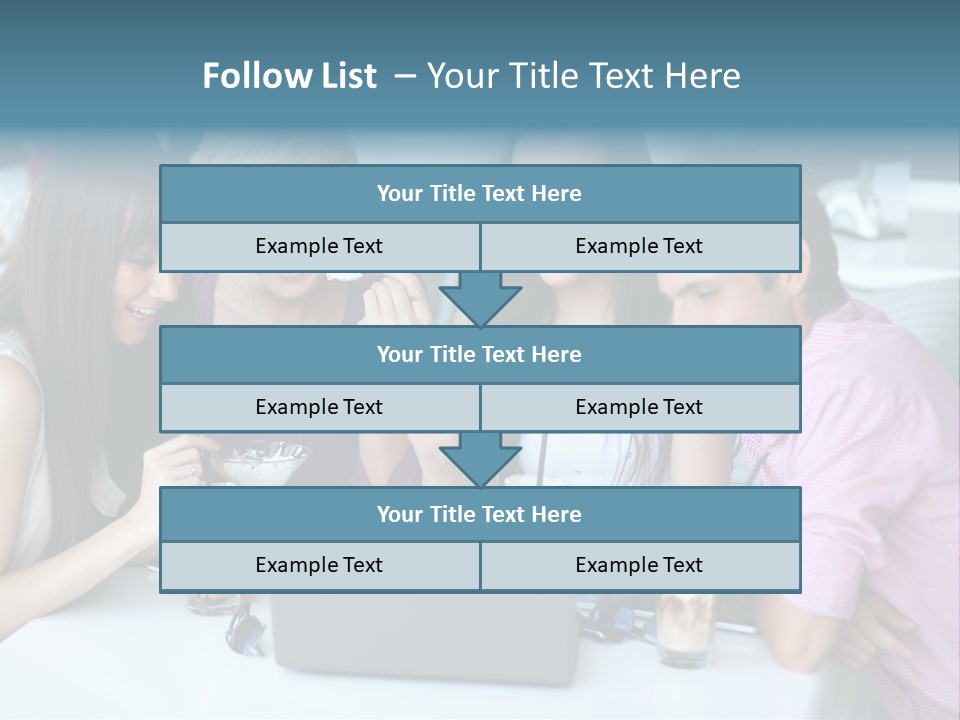 Food Friends Laptop PowerPoint Template
